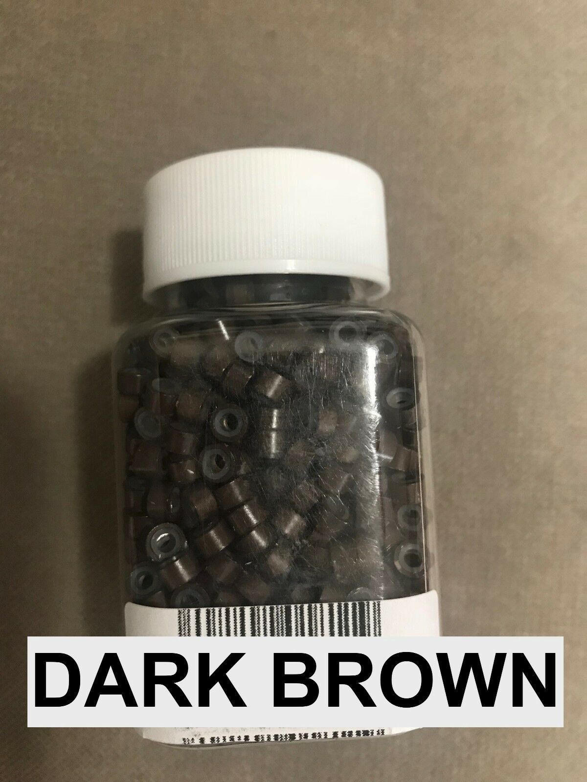 1000 PCS COPPER SILICONE LINED MICRO RINGS:I TIP EXTENSIONS COLOR: DARK ... - $17.99