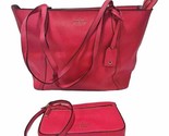 Kate Spade Large Tote Handbag With Detachable Wristlet Wallet Pink Excel... - $64.30