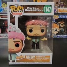 Funko Pop! Parks and Recreation Andy as Princess Rainbow Sparkle #1147 F... - £7.71 GBP