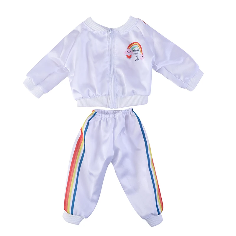 Play Fashion Fit 18 Inch Baby New Born Doll Clothes 43 cm Doll Outfits Love Spor - £23.09 GBP