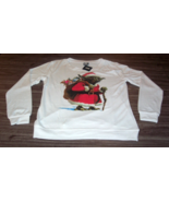 WOMEN&#39;S TEEN STAR WARS CHRISTMAS YODA SANTA Crew Sweatshirt MEDIUM NEW - $549.68 MXN