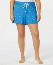 Jenni Blue Cactus Light Weight Printed Pajama Shorts,Size: XS - £3.87 GBP
