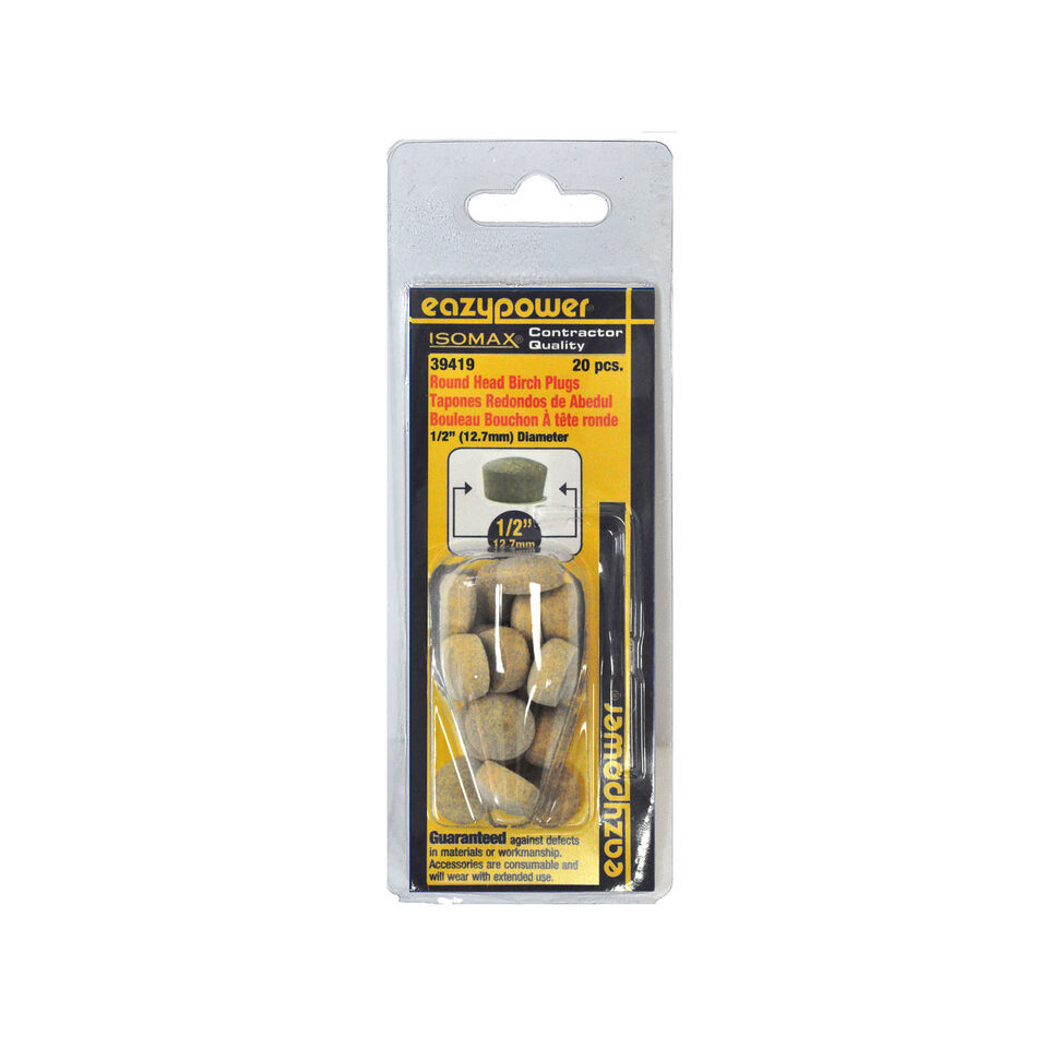 Eazypower 30019 1/2&quot; Round Head Plugs (20 Piece) - $17.12
