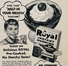 1954 Royal Instant Pudding Mix Advertisement Howdy Doody Dessert DWQQ9 - $547.94 MXN