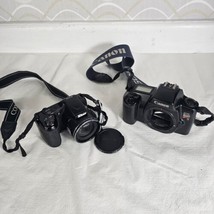 Lots 2 Nikon Coolpix L820 16.0MP 30x/ Canon Eos Rebel S Zoom Digital Cameras - £31.39 GBP