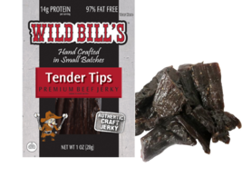 Wild Bill&#39;s Hickory Smoked Beef Jerky Tender Tips- 1 oz. Packages - $26.68+
