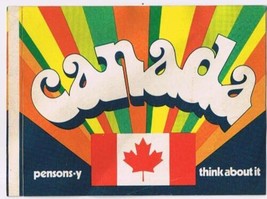 Vintage Canada Decal Pensons-y Think About It 1960s Canada&#39;s Centennial - £2.40 GBP