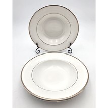 Mikasa Ultima+ Cameo Platinum HK301 Rimmed Soup Bowl(S) Set Of 3 Ships Fast - £28.83 GBP