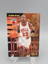 Michael Jordan 1995-96 Fleer #323 Chicago Bulls Basketball Trading Card - £3.65 GBP