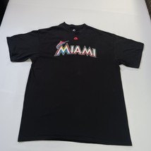 Majestic MLB Miami Marlins Reyes #7 Men's XL Black Cotton Short Sleeve T-Shirt image 10