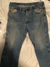 Vintage Wrangler Men’s Blue Jeans 38/30 Pants Sh1 - £10.25 GBP