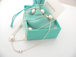 Tiffany &amp; Co Pearl Necklace Peretti Pearls by the Yard Pendant 36 Inch Love Gift - £1,414.87 GBP