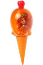 Vintage 1968 Mattel Liddle Kiddles Sweet Treat Orange Ice Cream Kone Cone Doll - £63.94 GBP