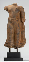 Antik Thai Stil Stehend Stein Dvaravati Buddha (Vielleicht) Statue - 53c... - $3,885.90