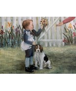 Vintage “FLOWERS for MOMMY” Print By Glynda Turkey Signed Numbered COA - $29.70