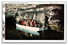 Underground Boating Howe Caverns New York NY WB Postcard O15 - £2.33 GBP