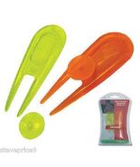 MASTERS GOLF NEON PITCHFORKS AND GOLF BALL MARKERS. BRAND NEW - $3.26
