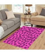 Pink Leopard Area Rug size 60&quot;x 39&quot; - £37.93 GBP