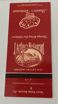 J Arthur&#39;s Manero&#39;s Restaurant North Carolina Palm Beach Matchbook Cover - £6.20 GBP
