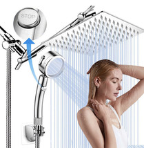 &quot;10/12 Inch Shower Head with Extension Arm  Rain Showerhead with Handheld Spra - $63.49