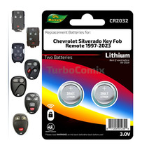 Key Fob Remote Batteries (2) For 1997-2023 Chevy Silverado Replacement, Free S/H - £3.84 GBP