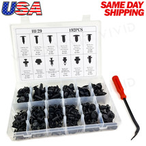 192pc Plastic Rivets Fastener Fender Bumper Push Clips w/ Removal Tool for Dodge - $19.79