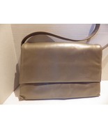 Gorgeous Tignanello Pewter Leather Accordian Envelope Shoulder Bag Handbag - £19.80 GBP