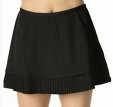 NWT Ladies IBKUL Black Crystal Pleat TENNIS GOLF SKORT - sizes L & XL image 2