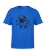 FANTUCCI Unisex Cool T-Shirts | Shark Roar T-Shirt | 100% Cotton - £18.35 GBP+