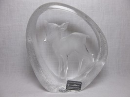Mats Jonasson Crystal Fawn Deer Sculpture wildlife signature collection ... - £33.43 GBP