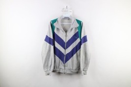 Vintage 90s Spalding Womens Medium Distressed Spell Out Tennis Track Jacket - £32.12 GBP