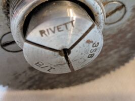 Rivett 3SB 1/8 Inch Lathe Collet Steel - $38.54