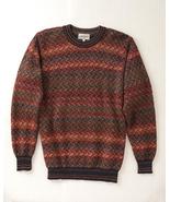 Smithsonian Men&#39;s Zigzag Alpaca Sweater Hand Loomed in Bolivia - $174.99
