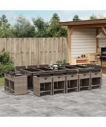  Patio Dining Set Set of 14 Grey - $35,058.35 MXN