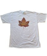 Canada Maple Leaf t-shirt Canadian Original Adult XL / TG White Cityscap... - £8.17 GBP