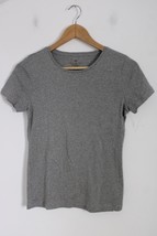 NWOT Talbots P Gray 100% Cotton Knit Short Sleeve Tee T-Shirt Top - £17.94 GBP