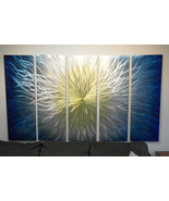 Abstract Metal Wall Art- Contemporary Modern Decor Original-Vortex Blue ... - £266.00 GBP