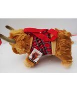 Highland Cow shaped shoulder or hand bag fitted with a tartan coat - $40.00