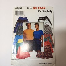 Simplicity 0653 Size XXS-XL  Misses&#39; Men&#39;s Teens&#39; Shorts - £10.27 GBP