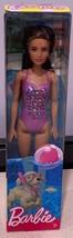 Barbie Beach Glam Doll in Purple Design Swimsuit Kids Girls 3+ Pretend Toy Gift - £5.58 GBP
