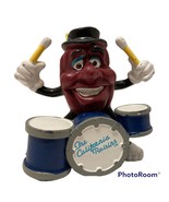 California Raisins Drums &amp; Drummer Figure by Calrab Applause 1988, PVC, ... - £8.95 GBP