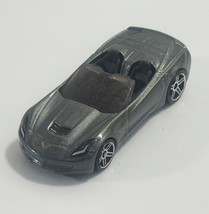 Hot Wheels Dark Grey Metallic ‘14 Corvette Stingray Convertible Loose 1:... - $2.19