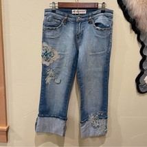 Rosa &amp; Rose Embellished Cropped Jeans - $36.24