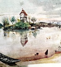 House By The Pond Landscape Albrecht Durer 1950 Art Plate Print Phaidon ... - £39.27 GBP