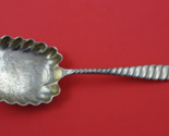 Oval Twist by Whiting Sterling Silver Berry Spoon GW brite-cut ruffled 8... - $256.41