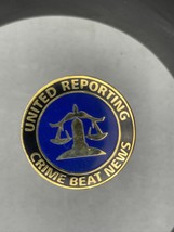 United Report Crime Beat News Lapel Pin Police California - $301.53 MXN