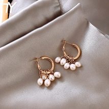 2021 new classic geometric Pearl Pendant Earrings European and American celebrit - £7.52 GBP