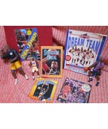 Lot: Shaquille Oneal Downtwon Action Figure, Dreamteam + Sticker Book NB... - £30.67 GBP