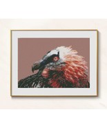 Vulture Cross Stitch Bird Pattern pdf - Vulture Bird Embroidery Gothic chart  - $5.99