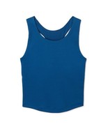Athletic Works Girls Longline Bra Tank Top Blue Ocean Size M (7-8) - €10,96 EUR